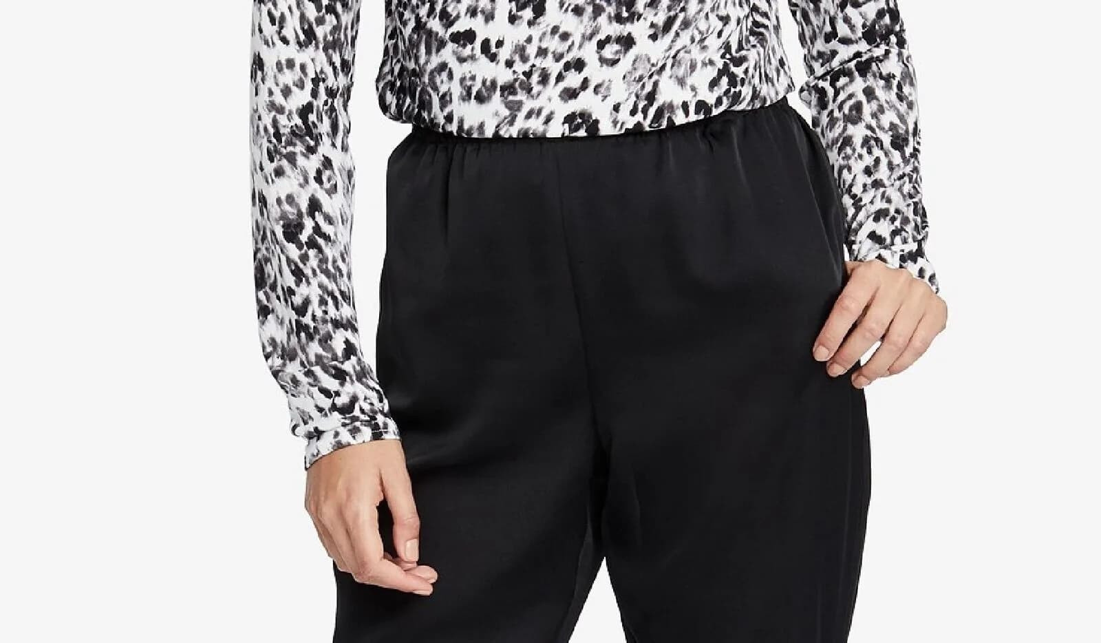 Rachel Roy Women's William Ankle Pants Black Size L