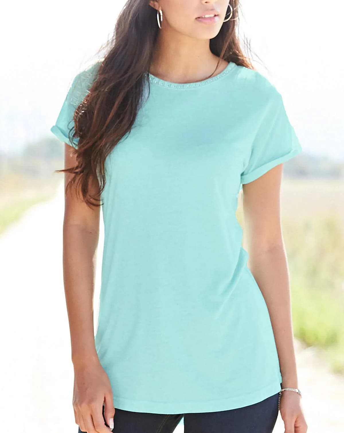 Marisota Mint Green Embellished Linen Blend Summer Tunic Top Blouse plus size 16
