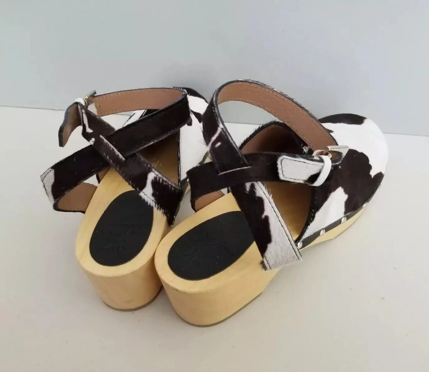 Free People X Unalira Kaia Cow Hair Clogs EU 41 UK 7