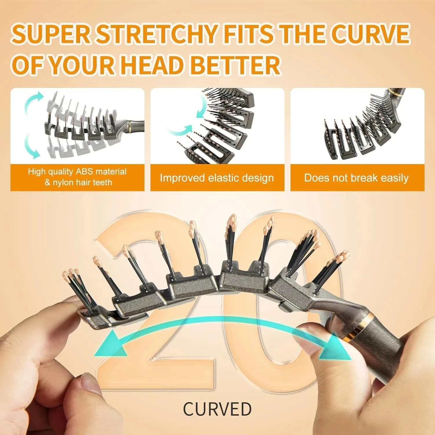 Hair Brush - SHINLEA Detangling brush Anti Tangle for Wet & Dry Use