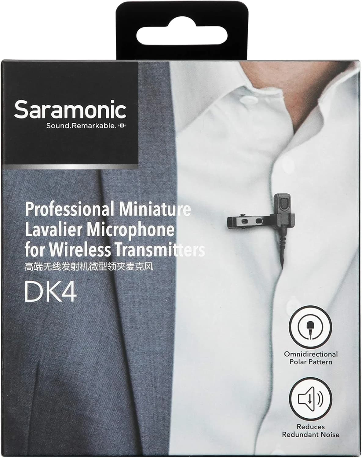 Saramonic DK4 Miniature Professional Omnidirectional Lavalier Mic w/Locking
