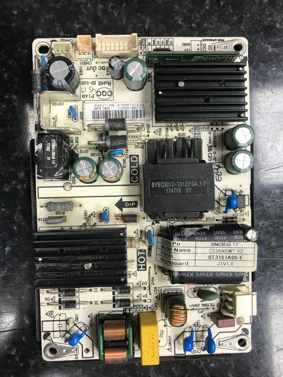 POWER PSU BOARD FOR FERGUSON F32ANSMT TV
