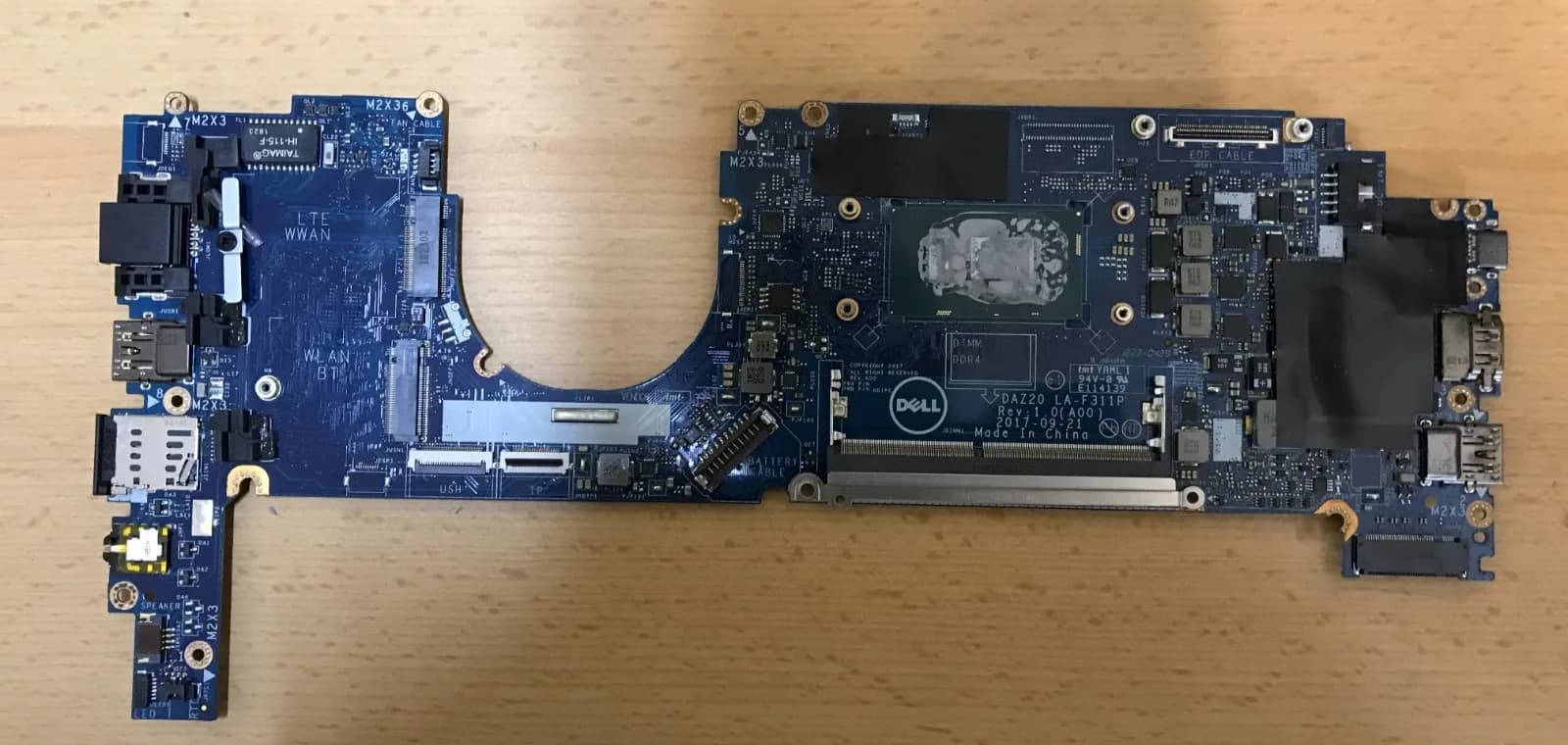 Dell Latitude 7390 Motherboard – Intel i5 8th Gen vPro – Faulty No Power