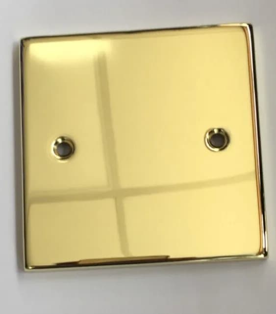 Volex 1- Gang Single Brass Blanking Plate