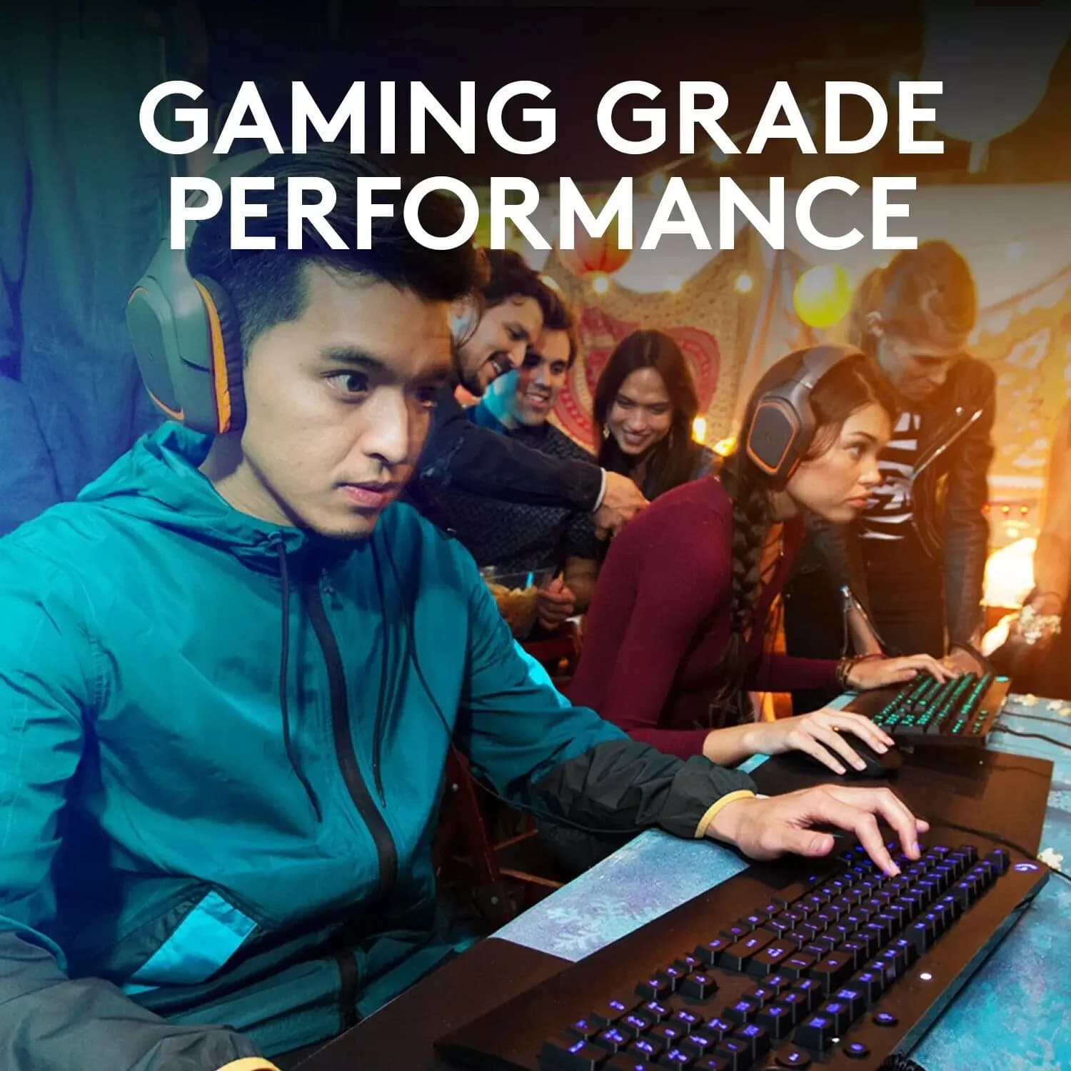 Logitech G213 Prodigy Gaming Keyboard with RGB Tactile Mech-Dome Keyswitches