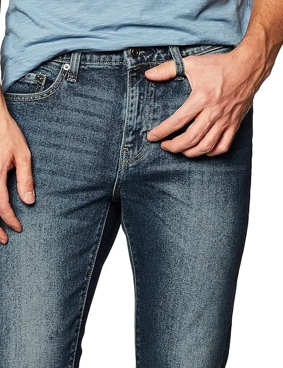 Amazon Essentials Men's Slim-Fit Jeans DARK Wash 35 W X 34 L