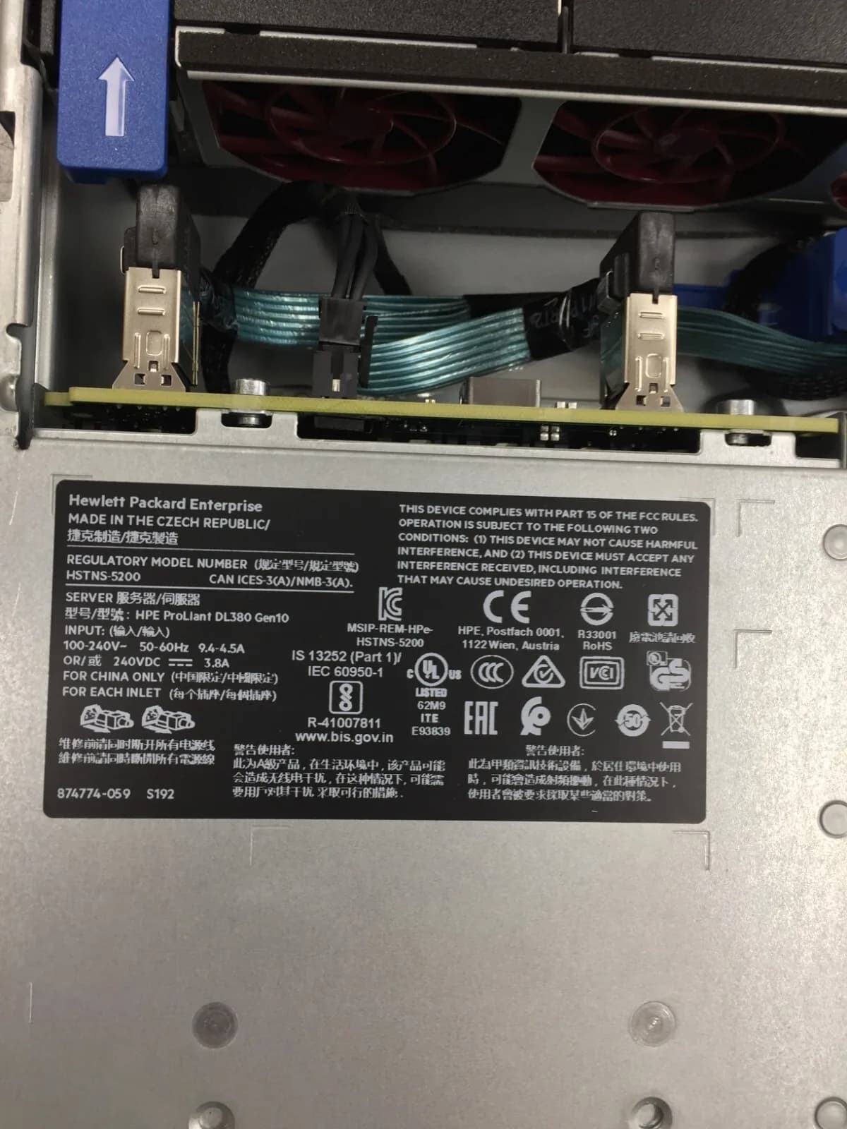 HP PROLIANT DL380 GEN 10 SERVER 64GB RAM INTEL 2X XEON SILVER 4210 CPU 10 CORE