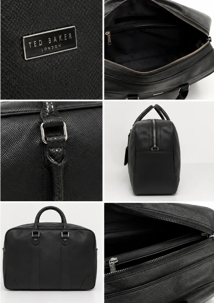 Ted Baker RIPLEEY Textured PU Holdall Bag –Black Genuine Brand New with Tags