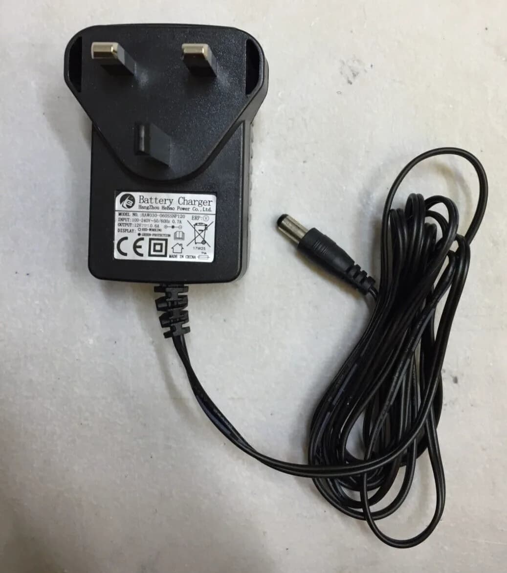 AC Adapter for Jetson Scooter Hangzhou HeBao HAW030-060SSNP120 Power PSU 12V 0.6