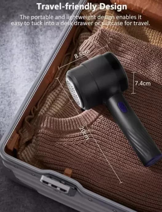 Electric Rechargeable Lint Remover Magnetic Adsorption & Powerful Suction