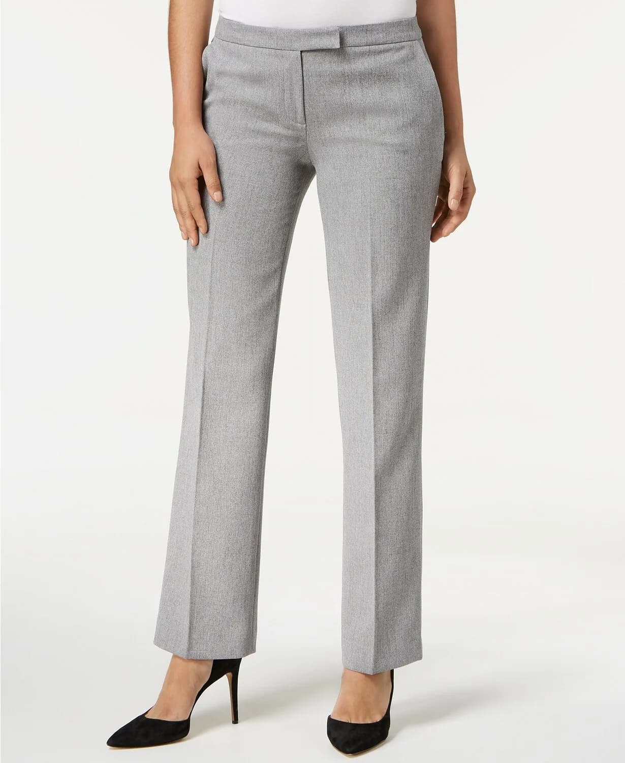 Kasper Straight-Leg Women's Trouser Pants, Grey UK 22