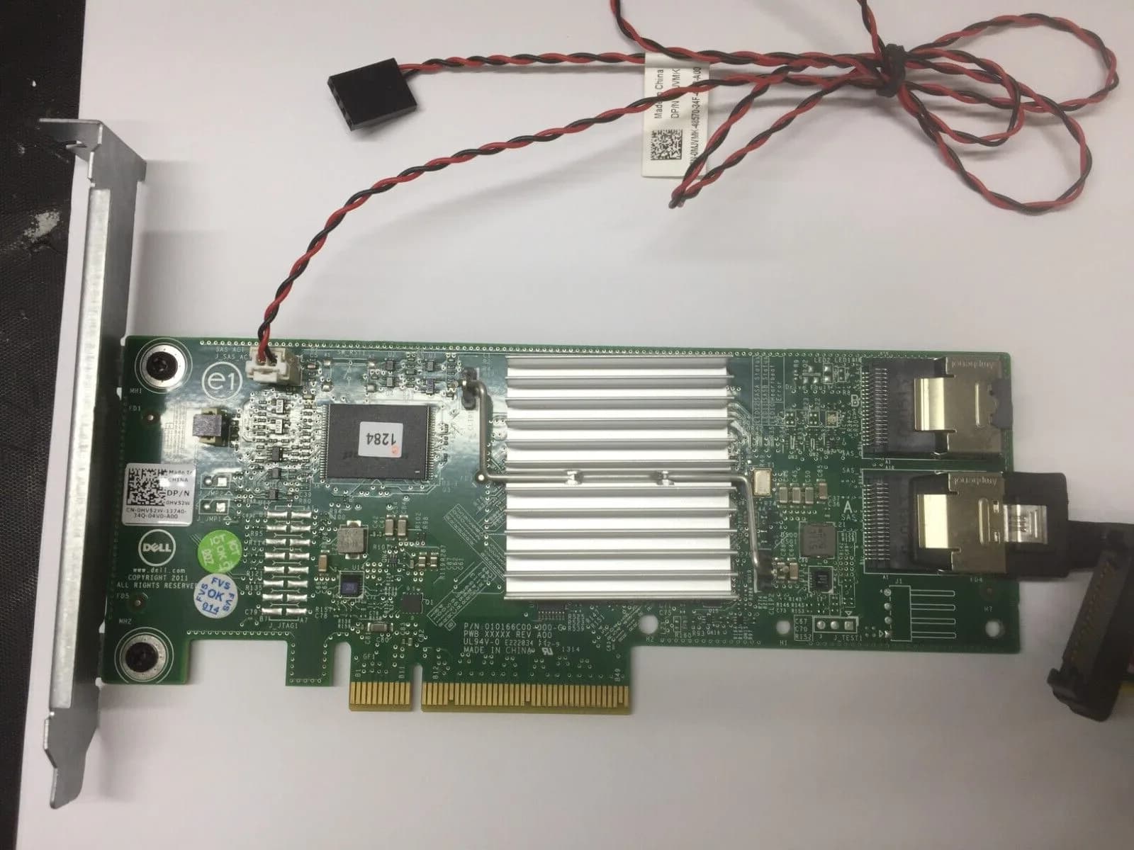 DELL RAID CARD PERC H310 BTI ML-2 P/N: 010166C00-000-G & CABLES