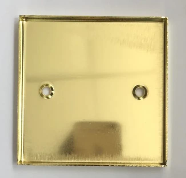 Volex 1- Gang Single Brass Blanking Plate