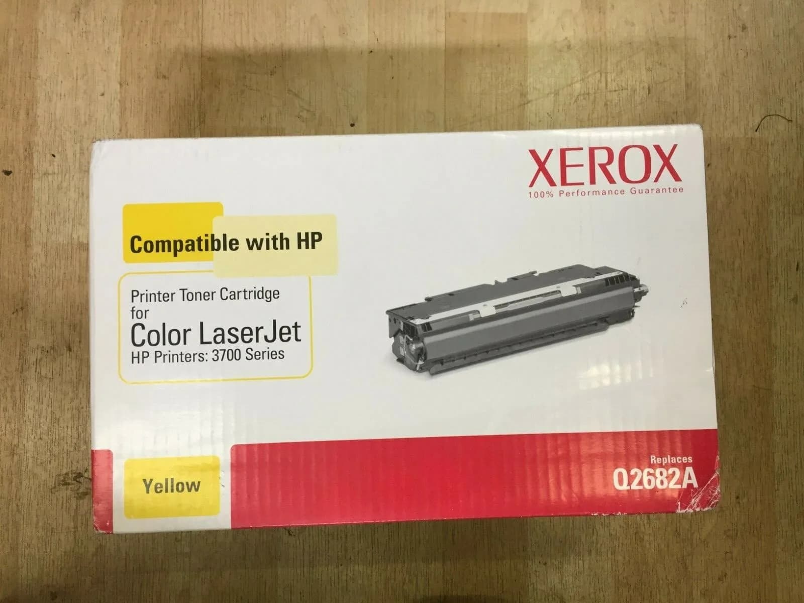 Genuine Xerox for HP 3700 Q2682A Toner Cartridge Yellow