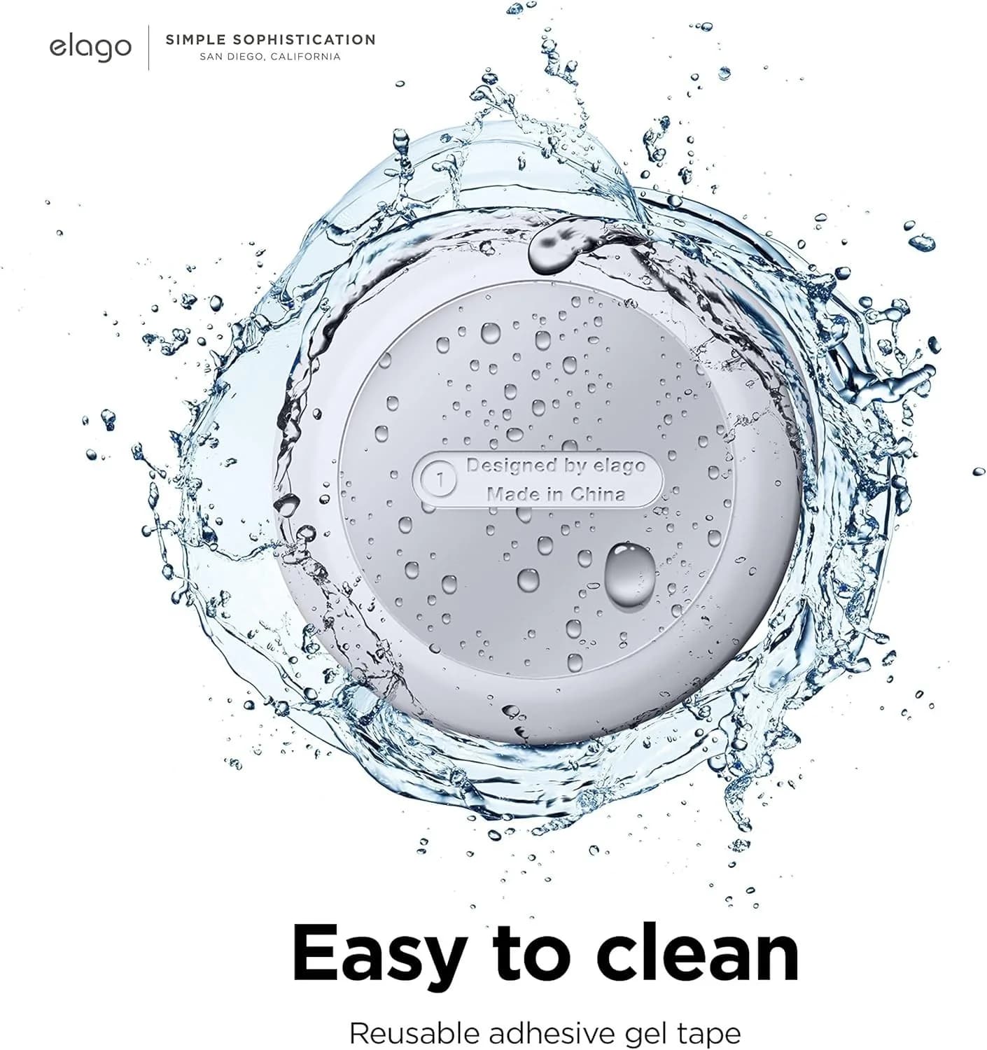 elago Silicone Pad Compatible with Apple AirTag Case Holder with Adhesive Sticke