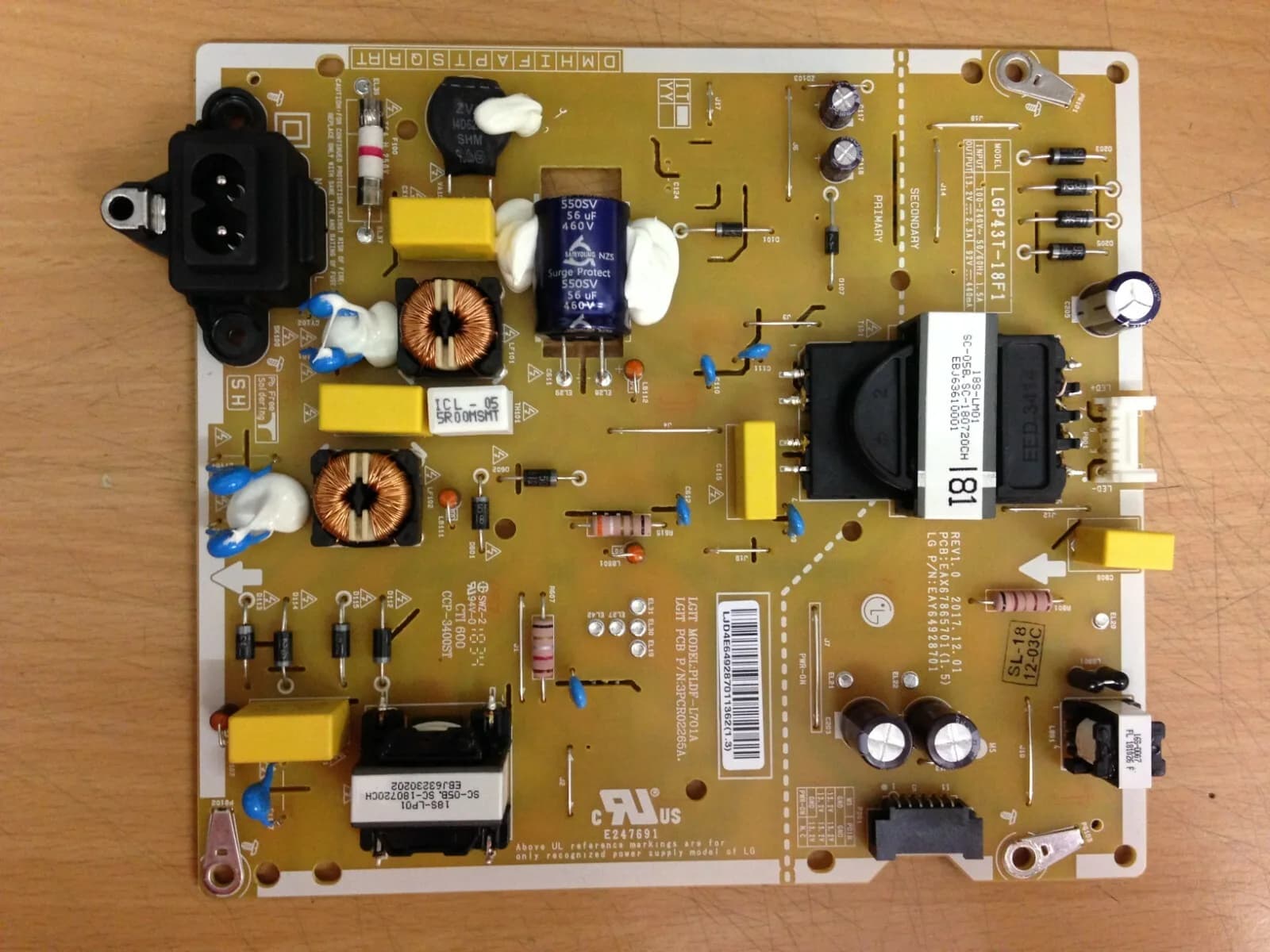 LG 43LK6100PLB TV POWER PSU SUPPLY BOARD