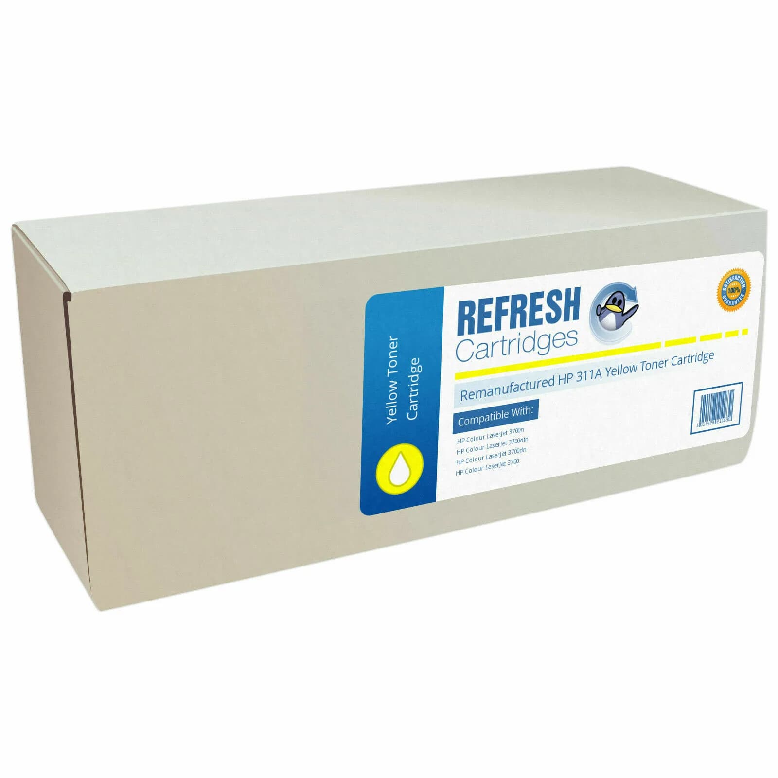 Compatible HP 311A Q2682A Yellow LaserJet 3700 Printer Toner Cartridge