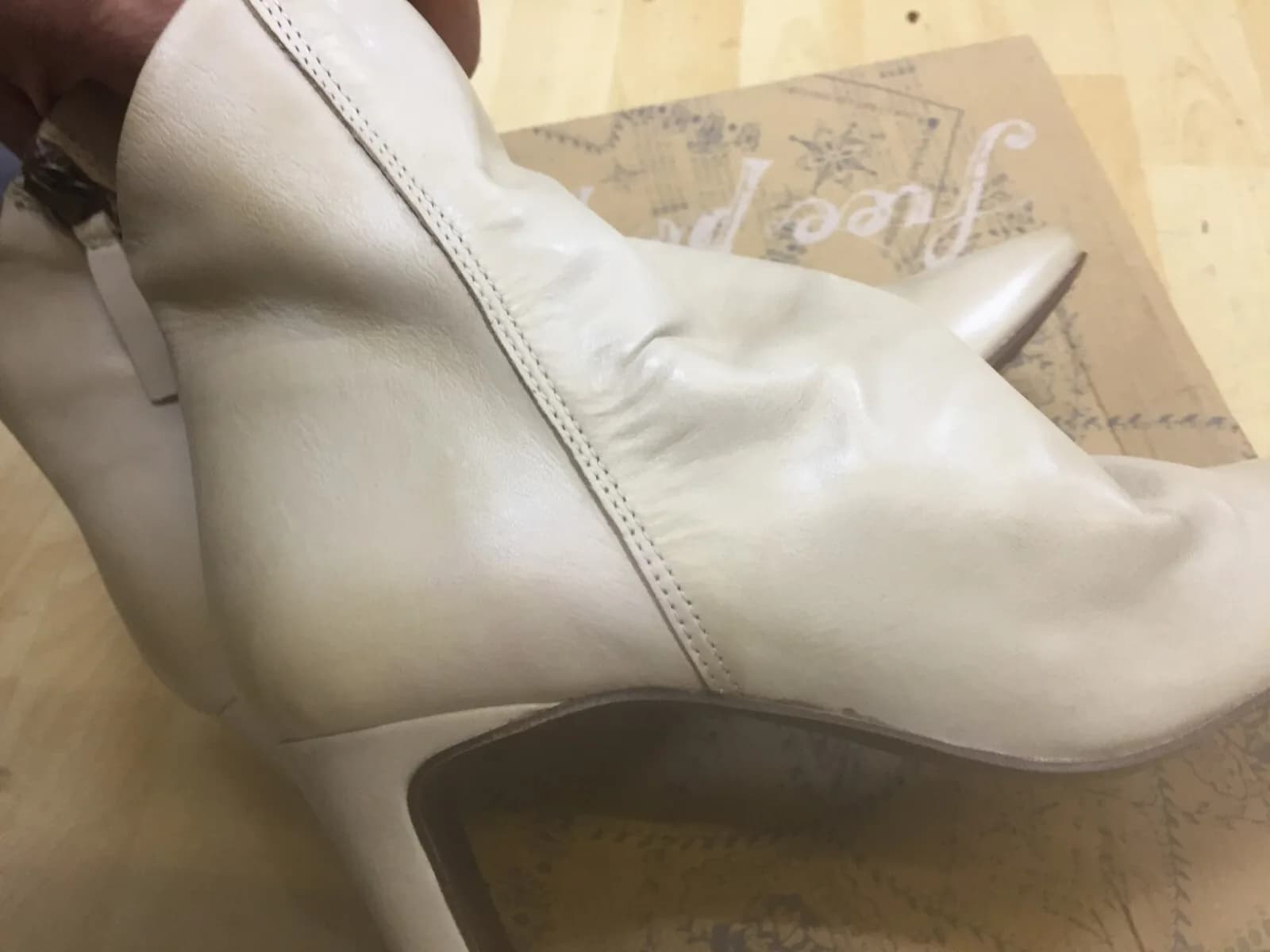 Free People Women's Leather Cybill Heel Boots EU 37 UK 4