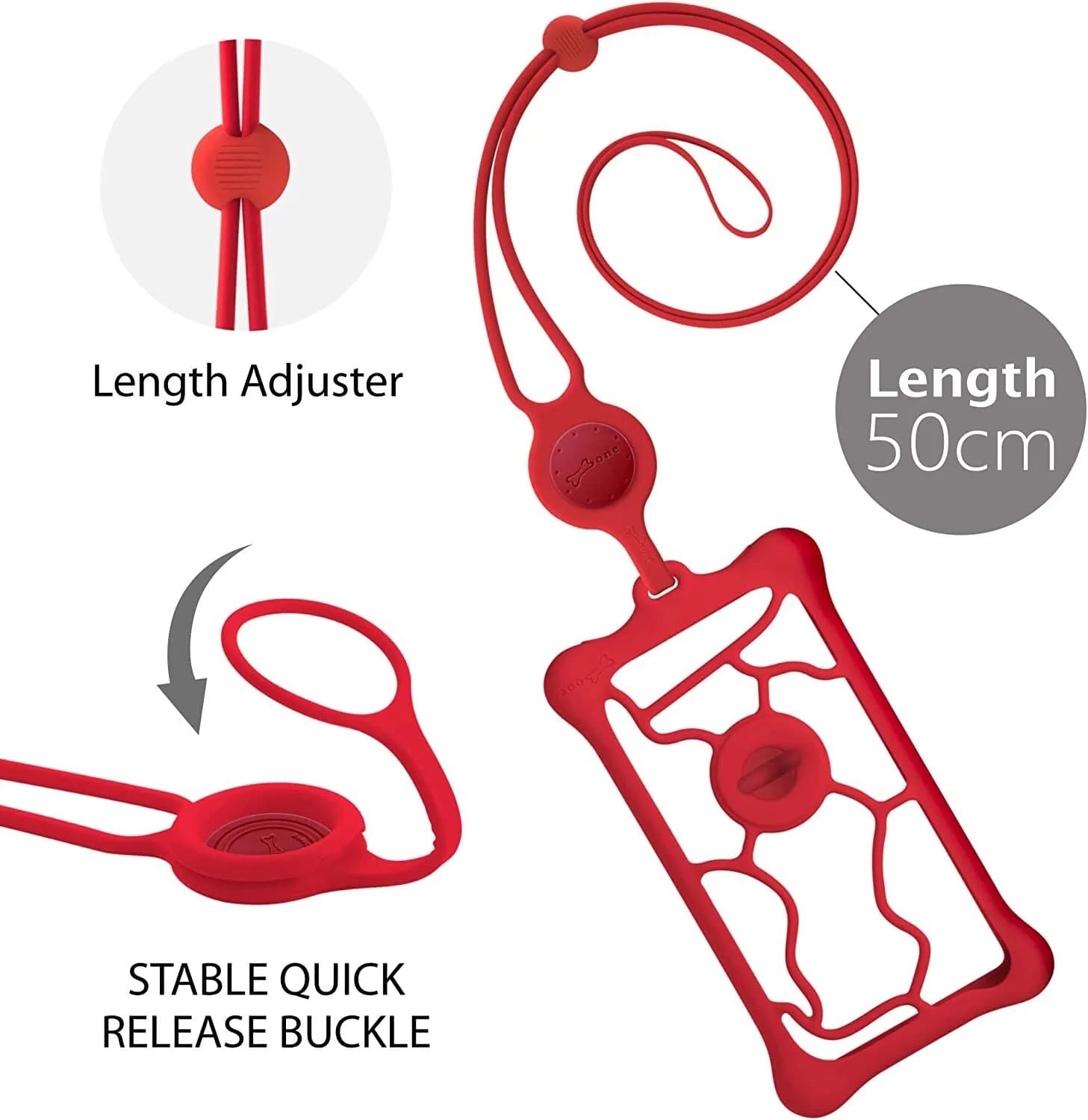 Bone Lanyard Phone Bubble Tie 2, Universal Adjustable Neck Strap fits 6.1 "-7.2"