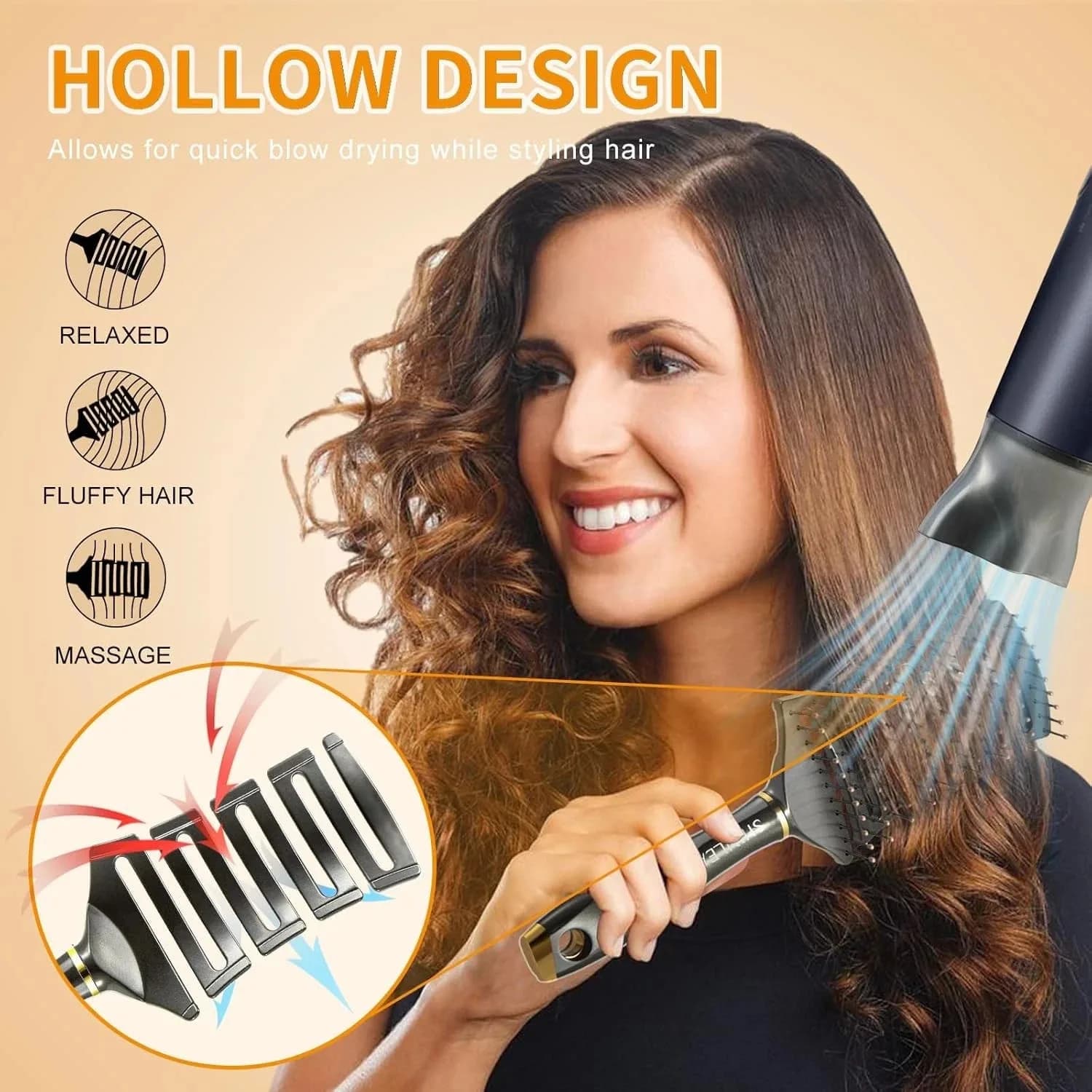 Hair Brush - SHINLEA Detangling brush Anti Tangle for Wet & Dry Use