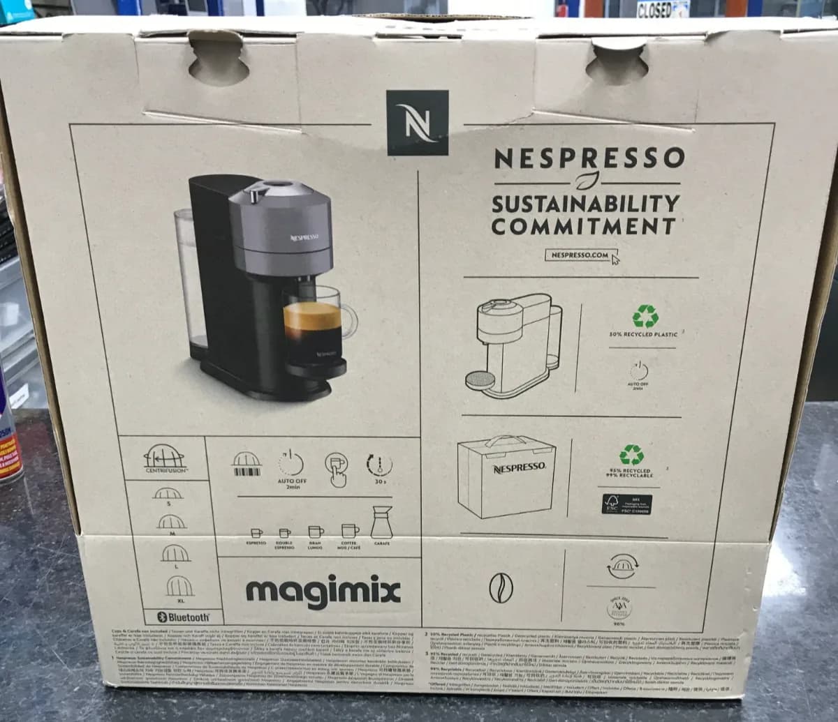 Nespresso Vertuo Next 11709 Coffee Machine By Magimix Black
