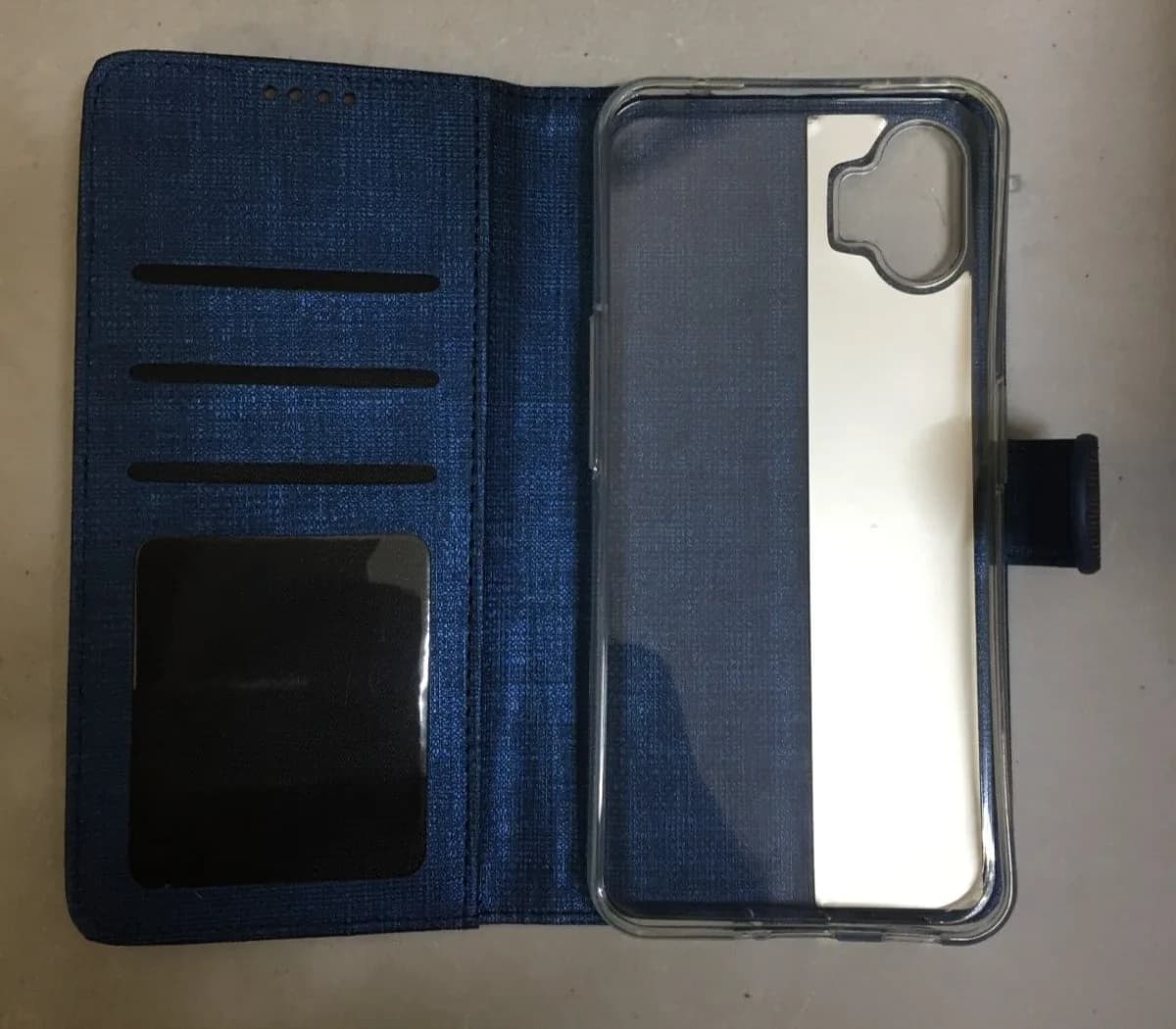 *** NEW*** Flip Wallet Book Case For Nothing Phone 1 one 2022 Blue