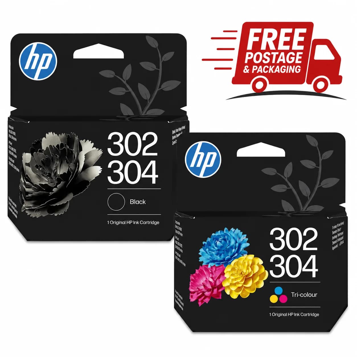 Original HP 302 / 304 Ink Cartridges Black & TRI Colour Set Pair