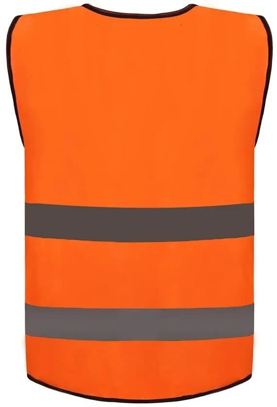 Hi Viz Vest High Vis Safety ORANGE EN471 Waistcoat Visibility Jacket Lightweight