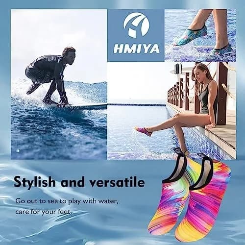 Womens Mens Water Shoes Barefoot Quick Dry Aqua Skin Socks for Beach Swim Pool