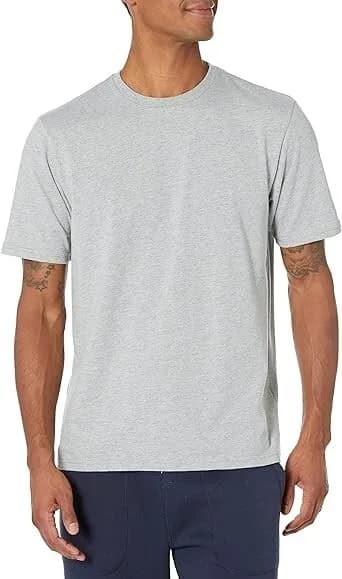 Amazon Essentials Men's Regular-Fit Short-Sleeve Crewneck T-Shirt Pack of 2 Grey