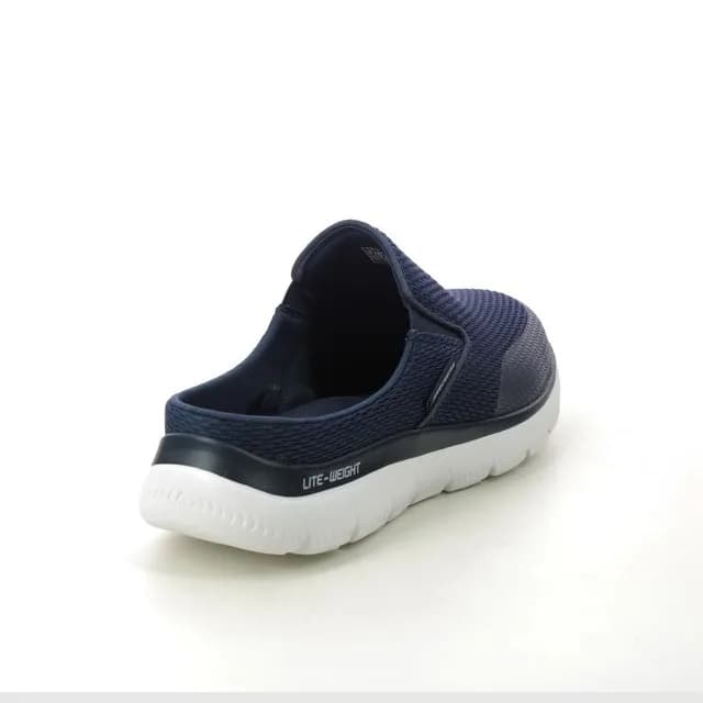 Skechers Summits Vindicator Mens Mule Trainers Memory Foam Navy 232296 UK 7.5