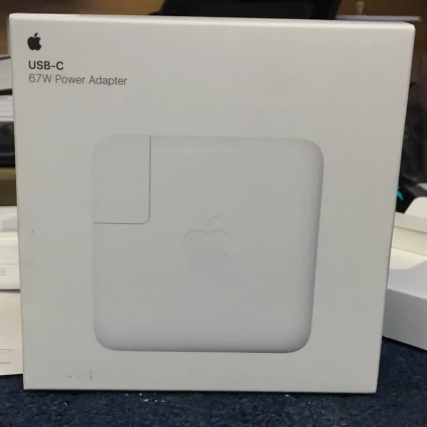 100% Genuine Original Official Apple 67W USB-C Power Adapter EU (2pin)