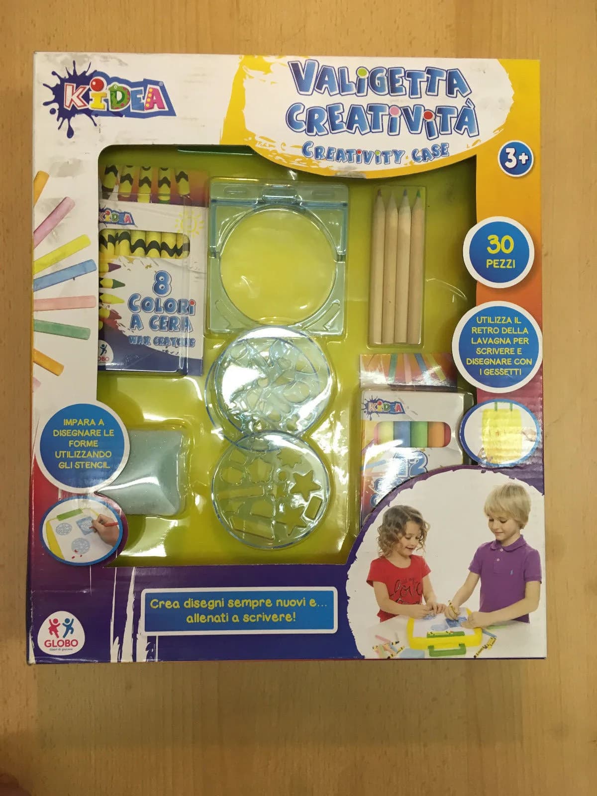 Kids Kidea Case for Kids Drawing Stencil Crayon's Gift Birthday Xmas