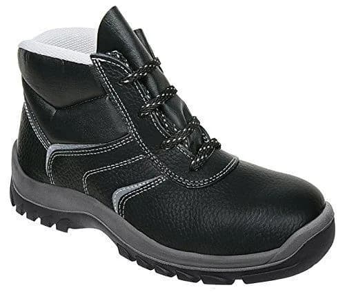 Women's Panter E-Zion Safety Shoes Work Boots Black Anti-nail Steel Toe Cap