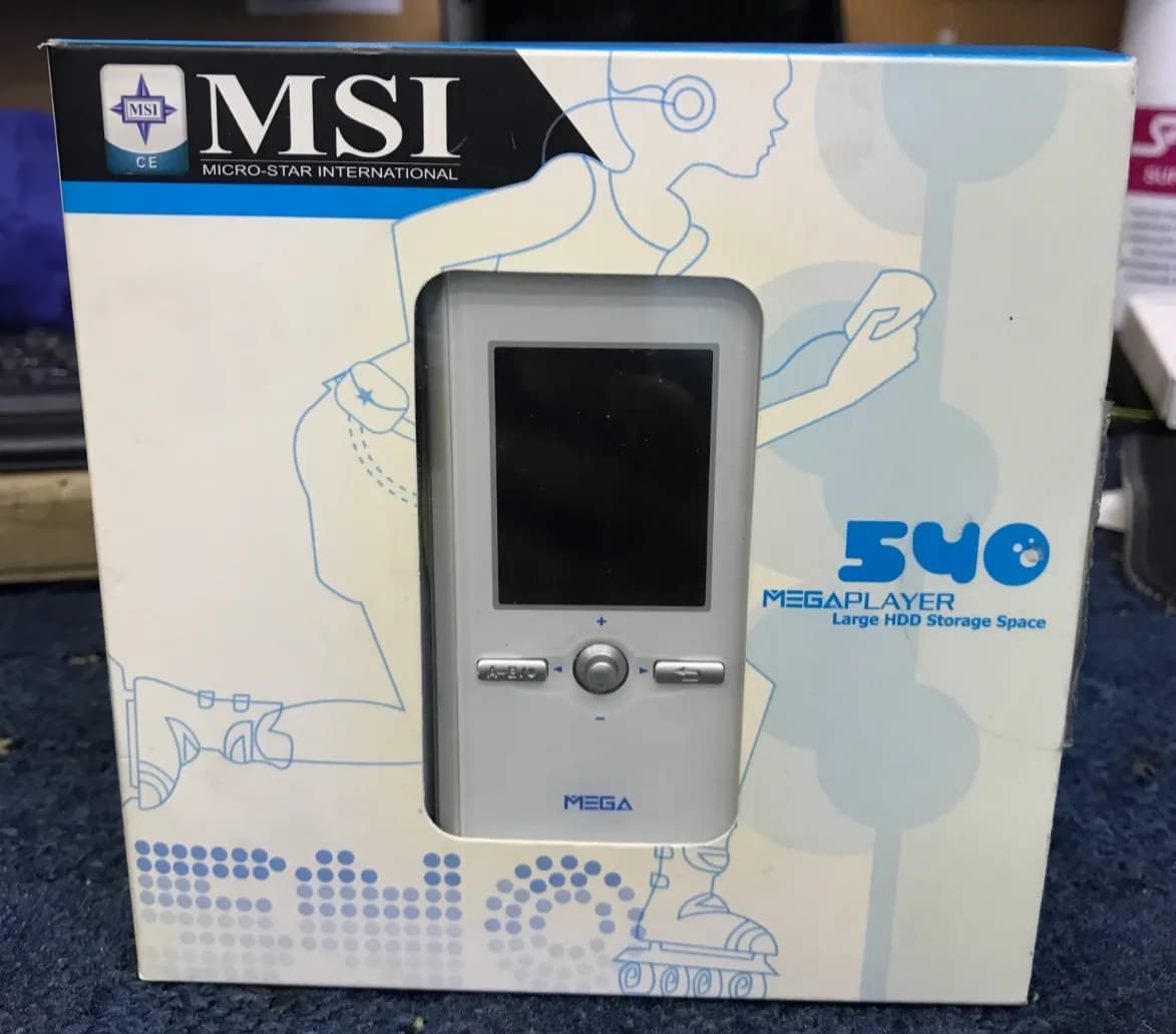 VINTAGE MSI MEGAPLAYER WMA MP3 PLAYER MEGA 540 BNIB