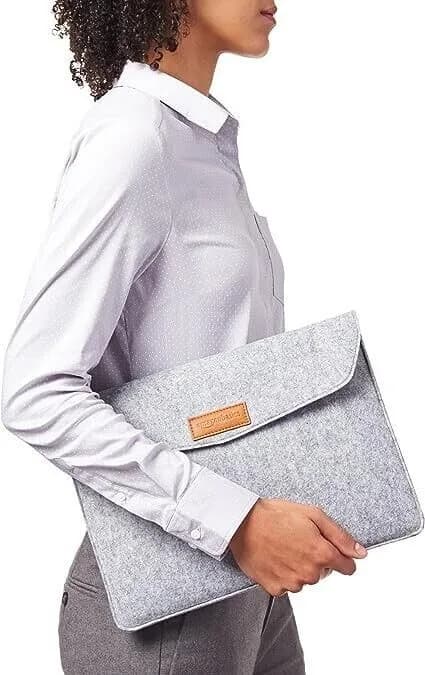 Laptop Sleeve Carry Case Cover Amazon Basics 13" Felt Laptop Sleeve - grey