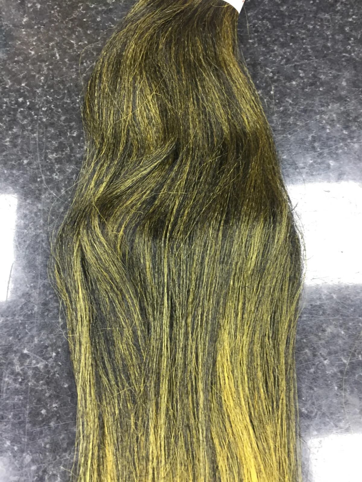 Pre-Stretched Braid Hair Ombre Two Tone (26"/ 65cm) Black & Yellow Synthetic fib