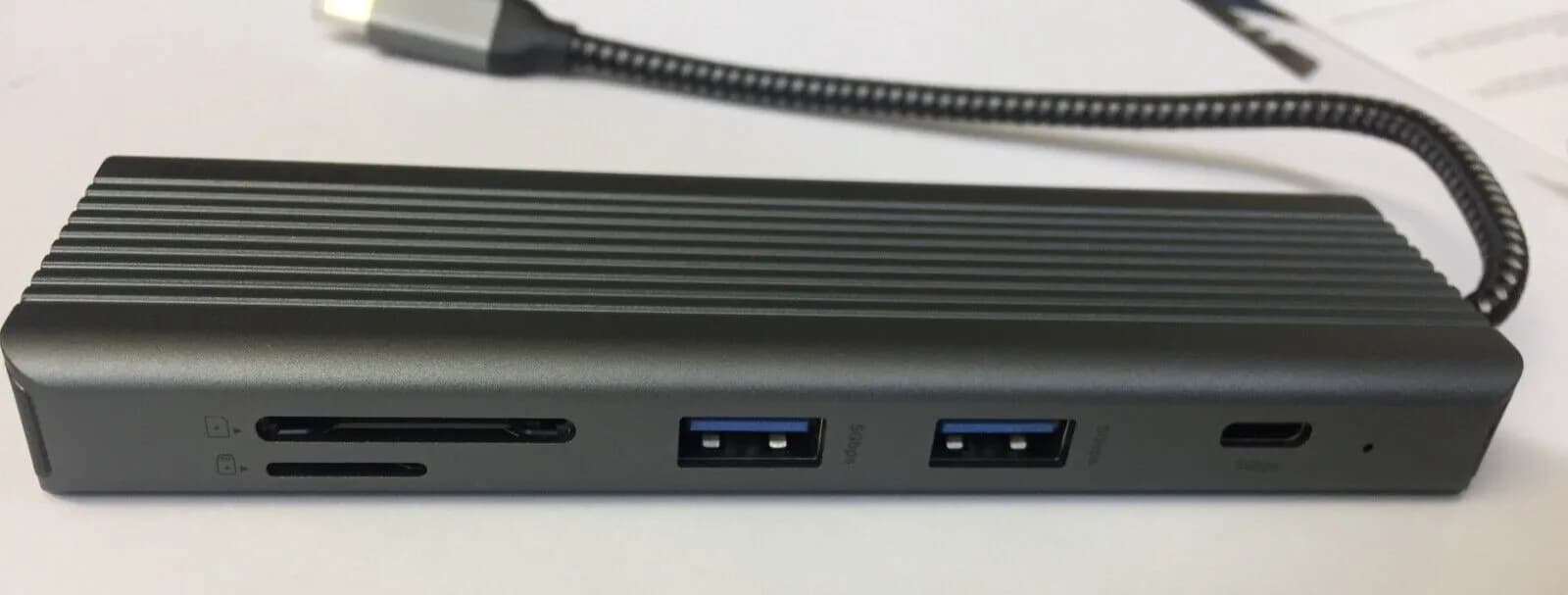 9 in 1 USB C Hub USB C Adapter Docking Station 4K HDMI 3 x USB 3.0 SD Card