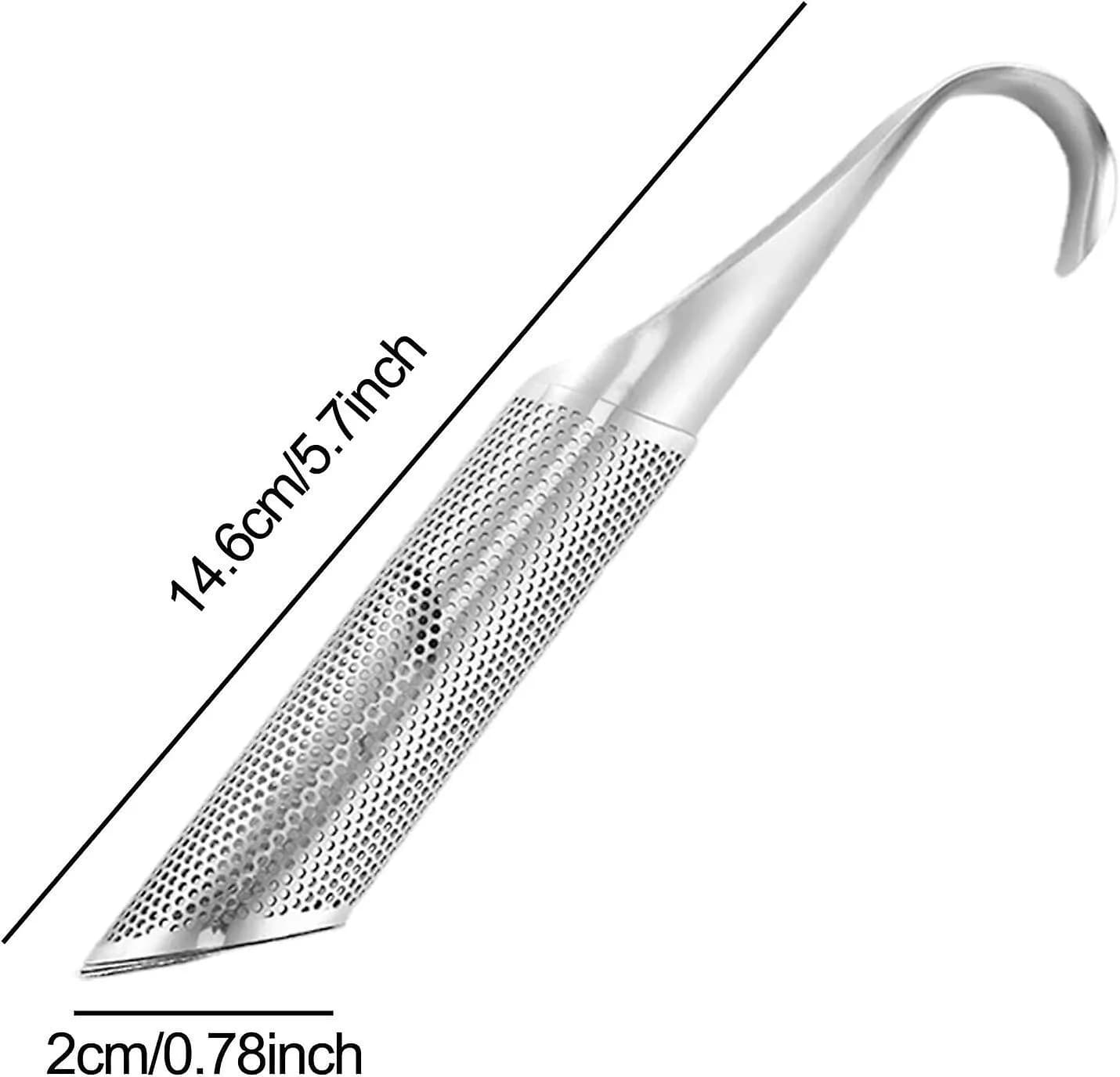 2pcs Hook Tea Stick Infuser Diffuser Strainer Filter Mesh loose Tea Herbs Steel