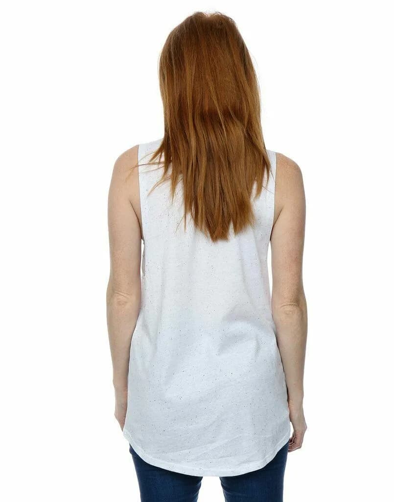 New Disney Women's Mickey Mouse NY Vest White Spotted grey