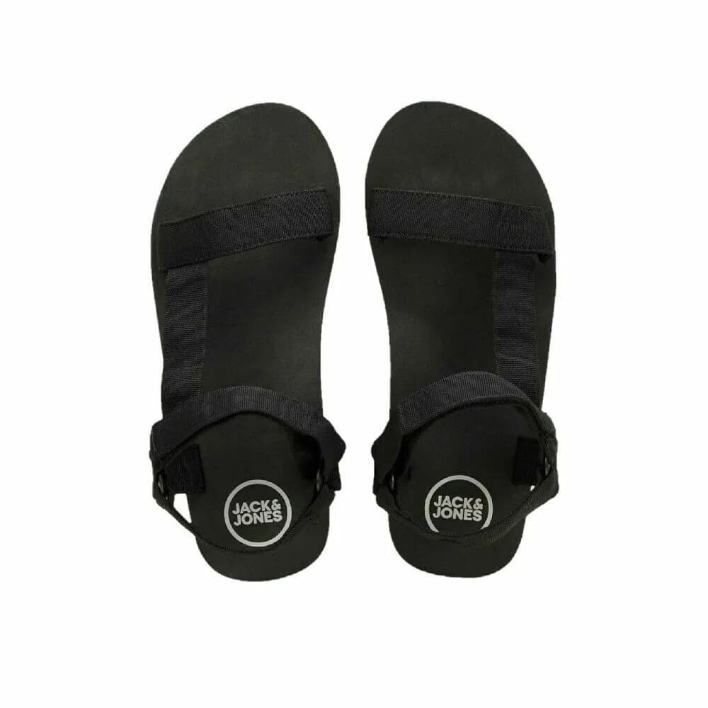 JACK & JONES Men's Jfwray 2.0 Anthracite Summer Sandals Sandal Black UK 12