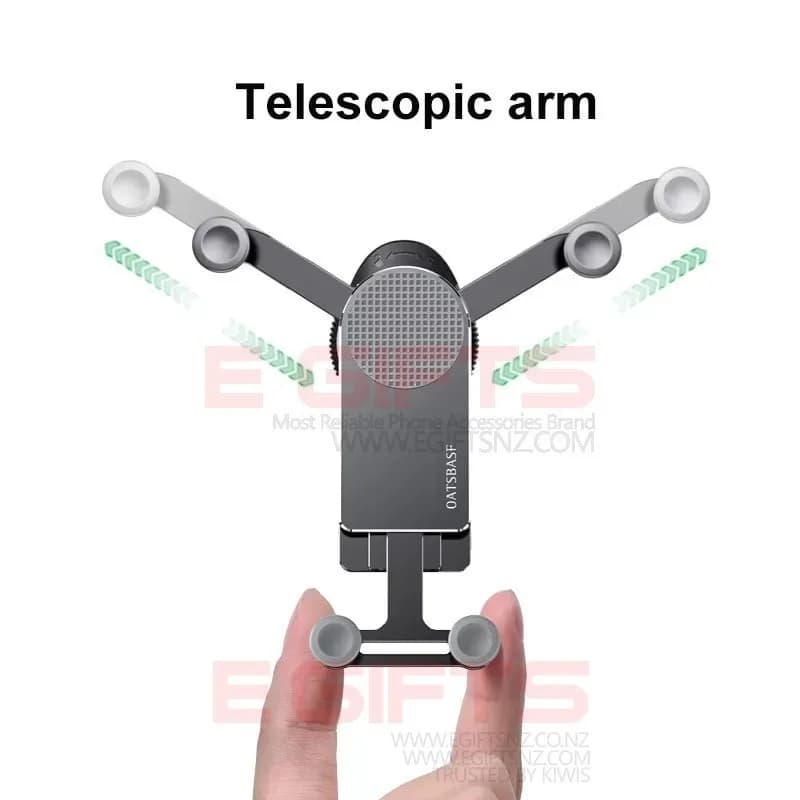 Oatsbasf Folding Screen Car Phone Holder Air Vent Phone Tablet