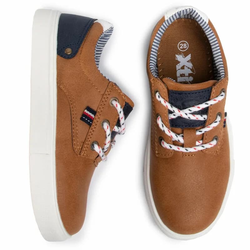 XTI Boys Kids Lace-up shoes Brown Sneakers Trainers