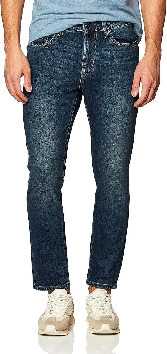 Amazon Essentials Men's Slim-Fit Jeans DARK Wash 35 W X 34 L