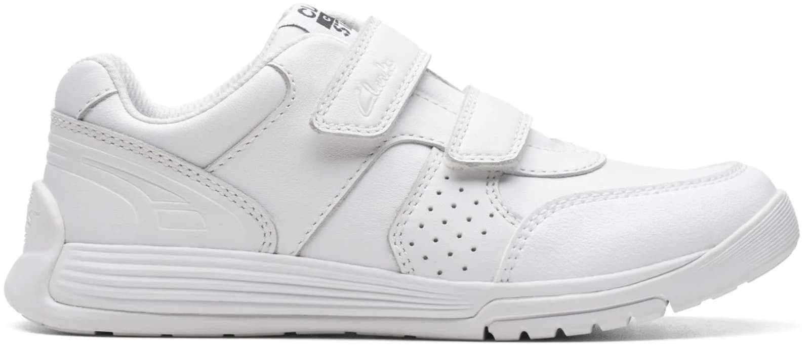 CLARKS CICA STARS WHITE KIDS TRAINERS – UK 11.5 G