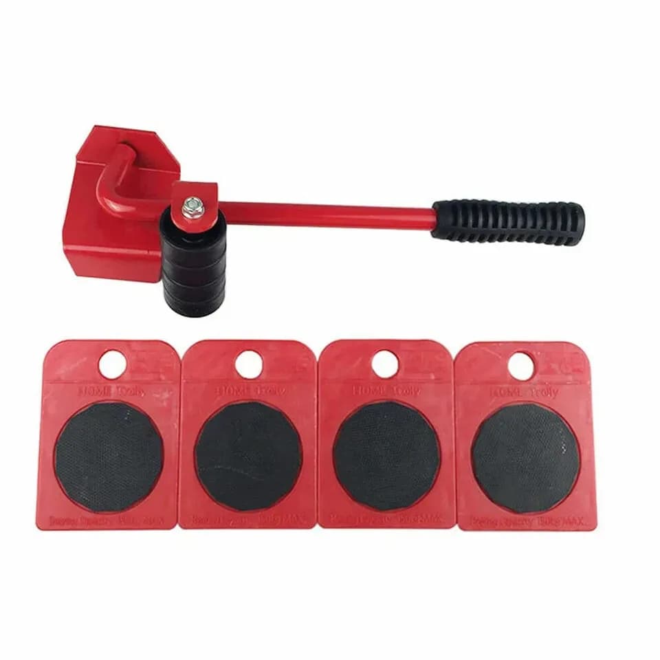 Toolland - QT108 furniture lifter and castors 150 kg maximum load capacity RED