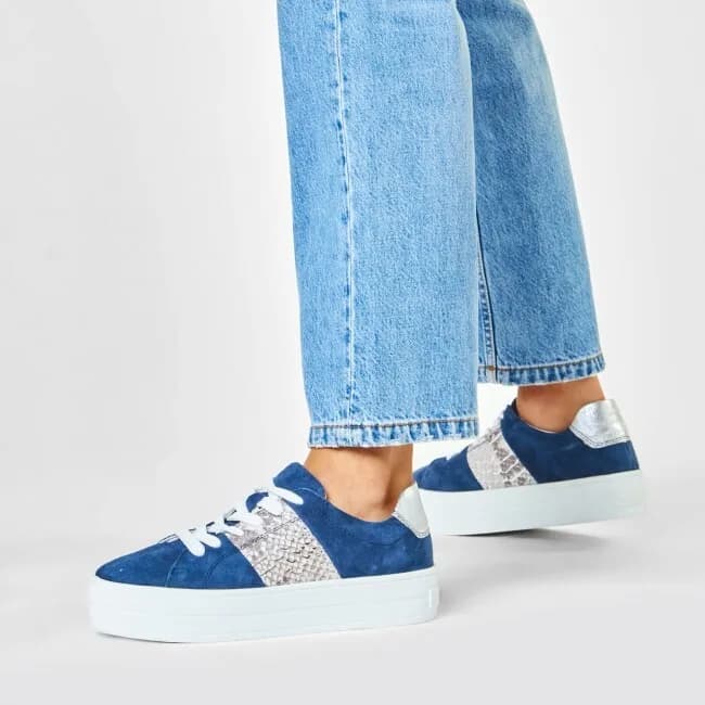 WOMEN'S MARCO TOZZI TRAINERS NAVY/COMB 890 UK SIZE 5 EU 38