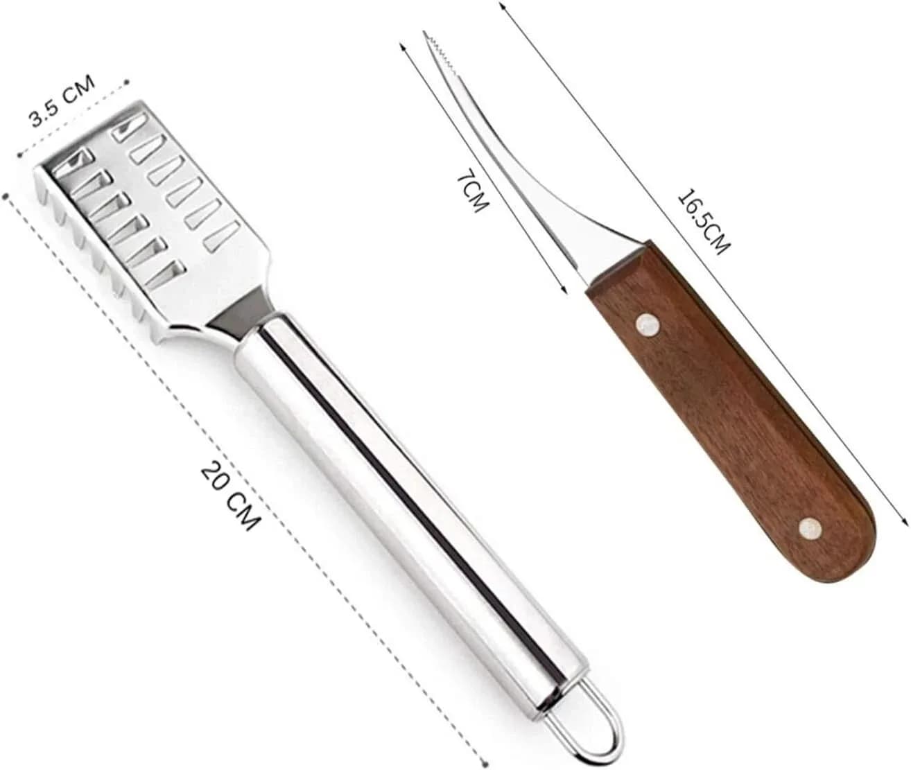 1 Piece Fish Scale Remover Brush & 1 Piece Shrimp Cutlery Kitchen