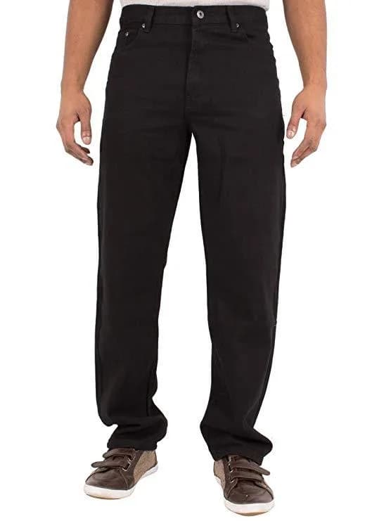 New Mens Blue Circle Classic BCB5 Long Leg Jeans Basic Work Pants W 30 Black