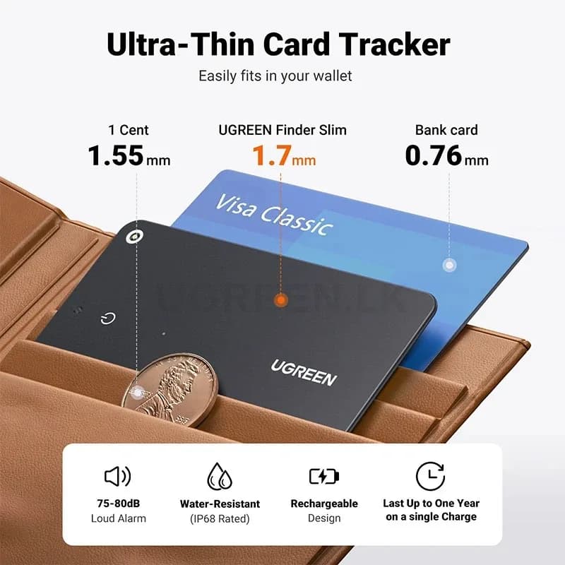 UGREEN Smart Bluetooth Finder / FineTrack Slim – Apple Find My – CM817